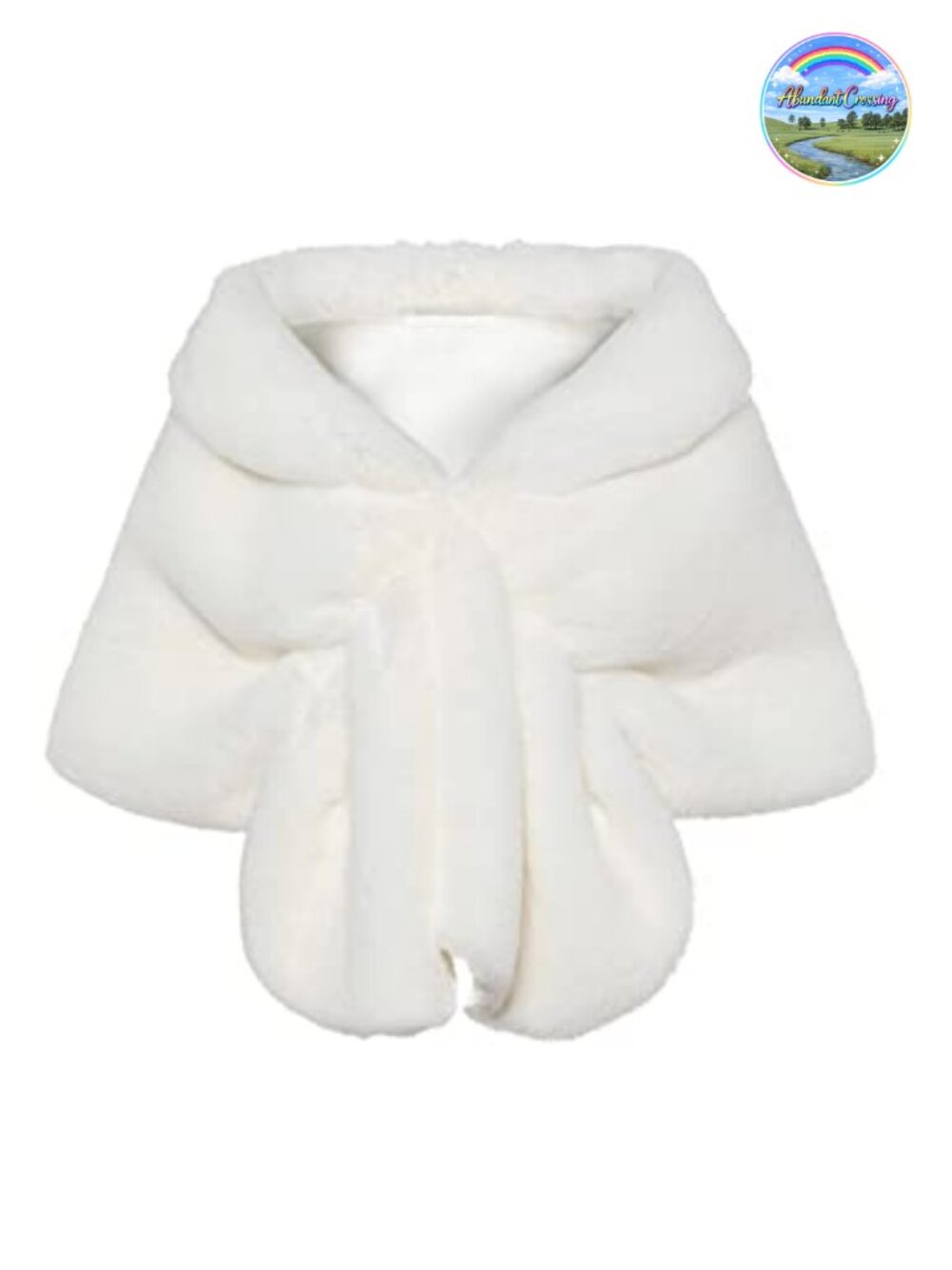 Faux Fur Collar Wrap Scarf Shawl Evening Cape Winter Cover Up